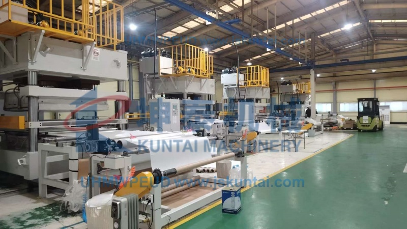 PEUD正交复合机,UD布硫化机,UHMWPEUD全自动正交硫化生产线